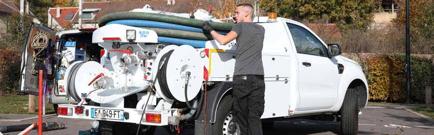 Pompage fosses canalisations 77 Seine-et-Marne